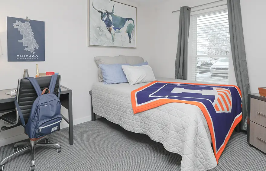 furnished bedroom