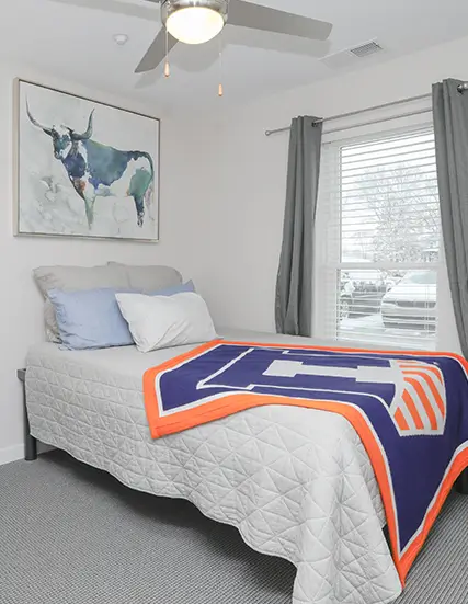 furnished bedroom