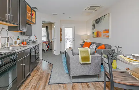 furnished living space